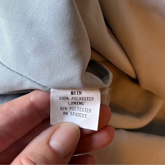 Hello Molly Strapless Mini Dress, Light Gray w Polka Dots. Size Small/4 - Picture 11 of 11